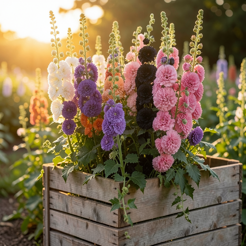 Grow-Ready Hollyhock Seeds - urban garden seed set