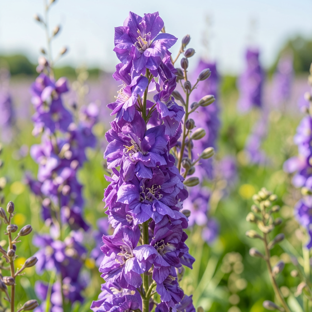 Grow-Ready Larkspur / Delphinium Seeds - urban garden seed set