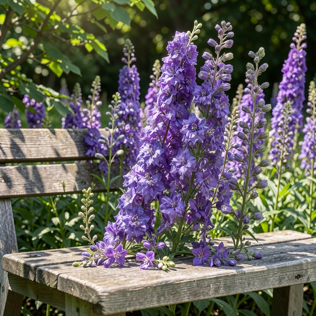 Grow-Ready Larkspur / Delphinium Seeds - urban garden seed set