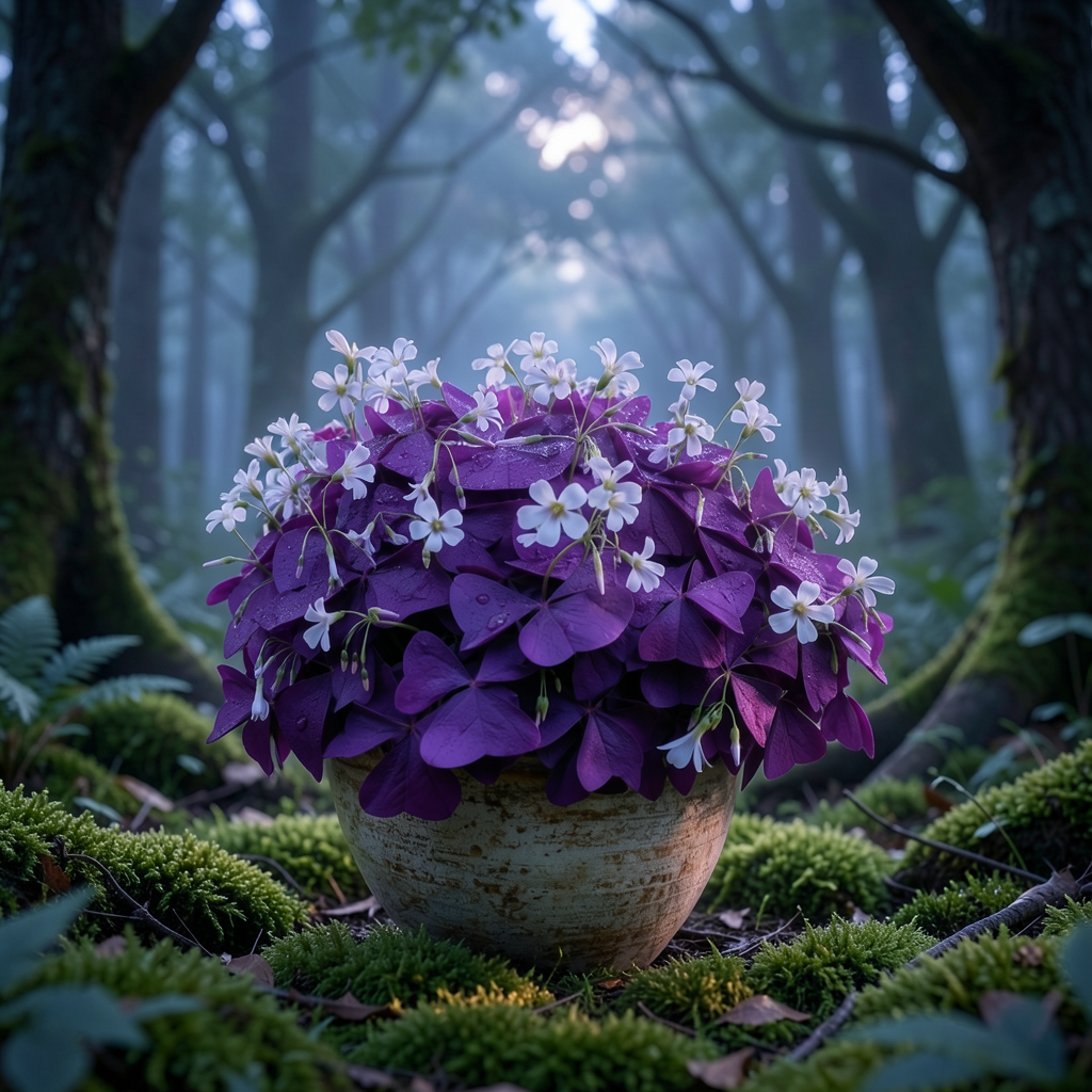 Grow-Ready Purple-Leaf Oxalis Bulbs Seeds - urban garden seed set